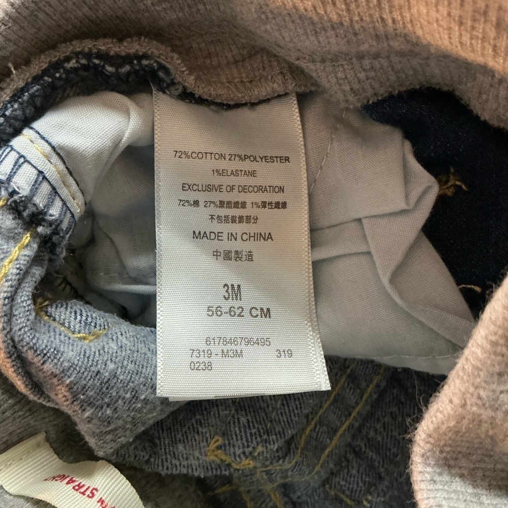 LEVI’S Baby 514 STRAIGHT Blue Denim Jeans Sz 3 M - Picture 6 of 8